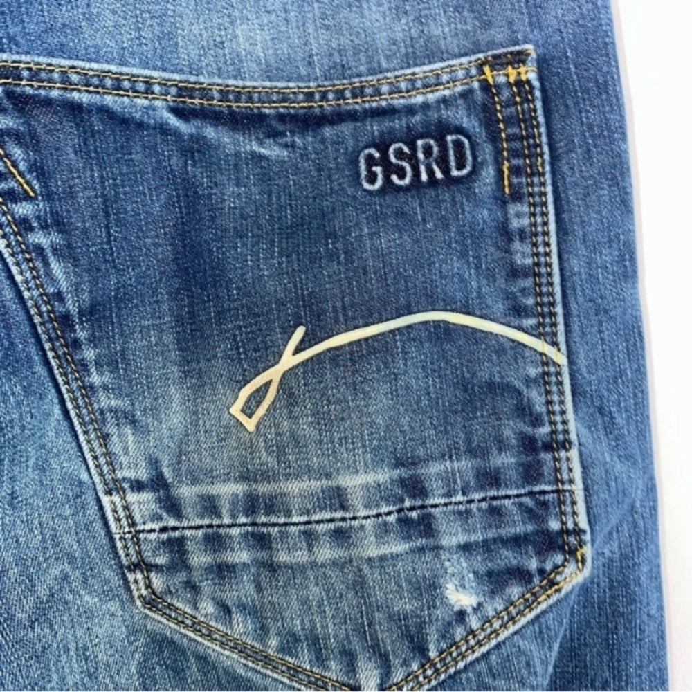 GStar Morris Low Straight Raw Denim Jeans Size 33X34 - Picture 9 of 11